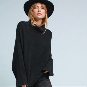 Anthro Moth Tisbury Bell-Sleeved Turtleneck Jumper